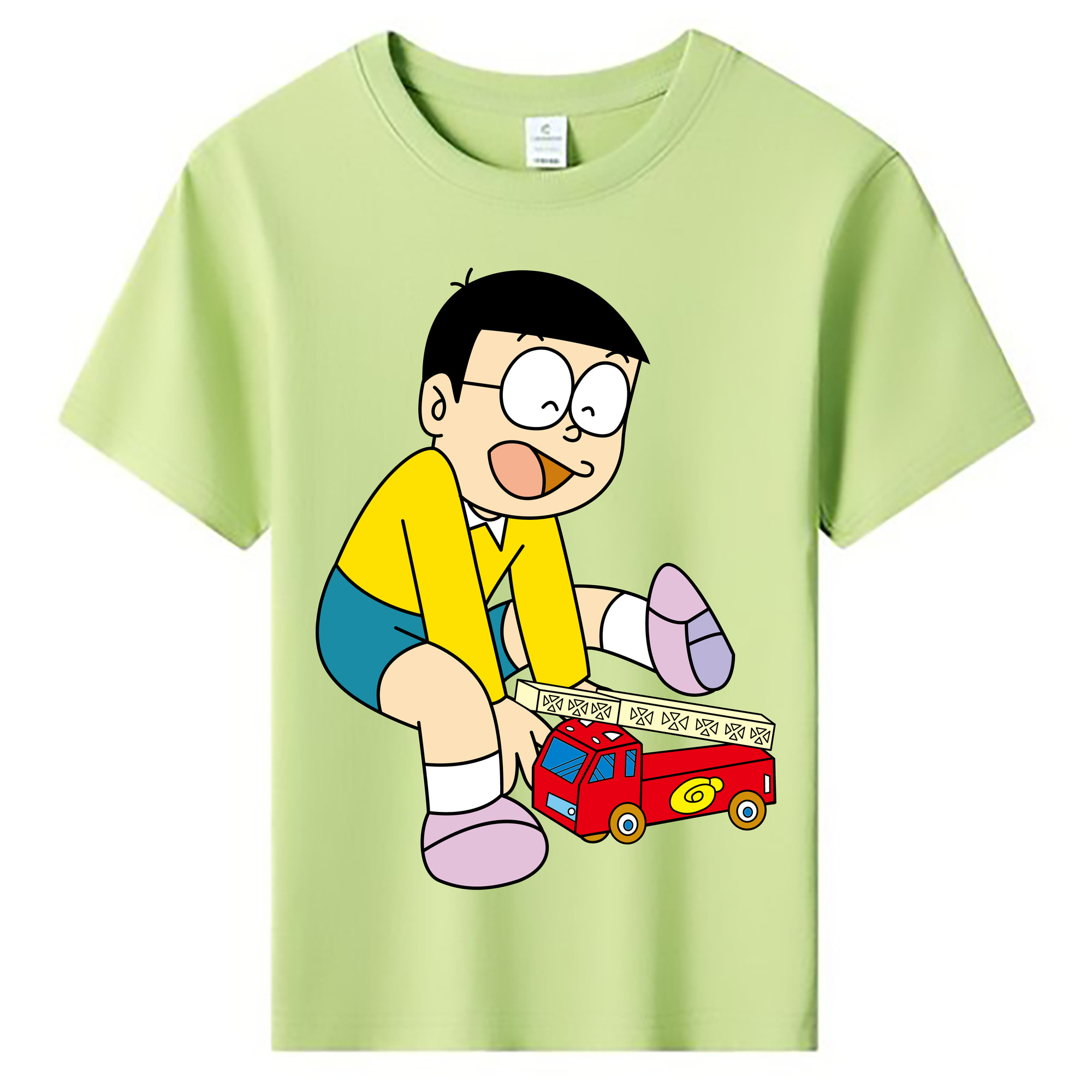 （画像用） ドラえもん 野比 のび太 Doraemon Nobita Nobi 綿100％キッズTシャツ（フロントプリント）
